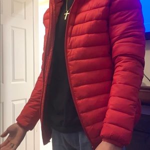 H&M JACKET ZIP UP ( RED ) NEVR WORN